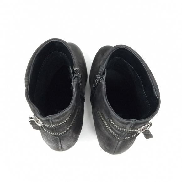Diba Women's Size 6.5M Black Leather Double Zip Ankle Booties - Picture 8 of 15